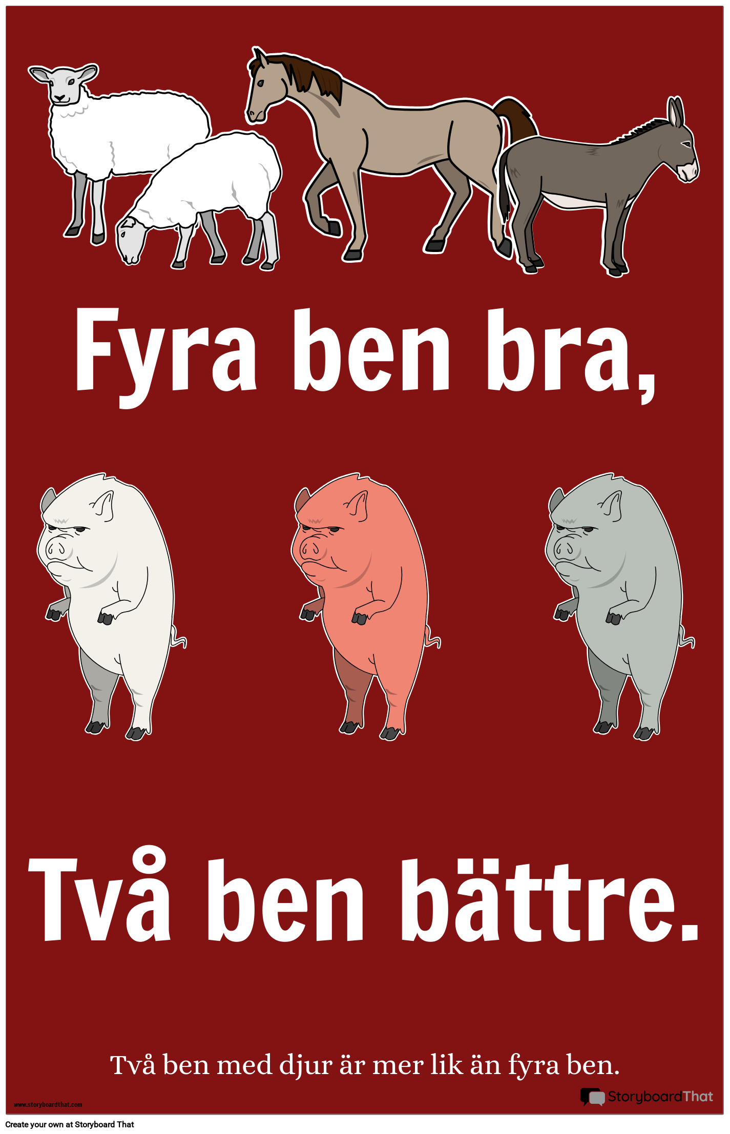 Animal Farm Propaganda Poster