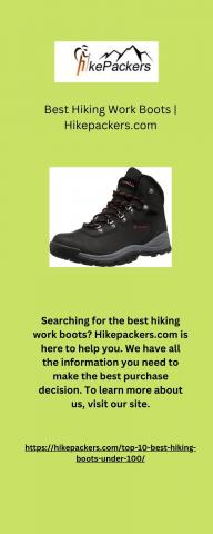 5 Best Hiking Boots 5 Best Hiking Boots