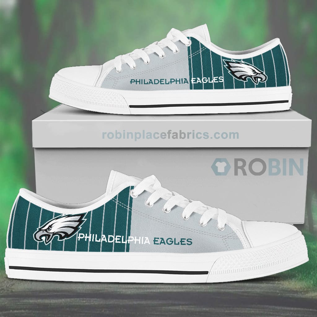 Canvas Low Top Shoes Philadelphia Eagles Robinplacefabrics Canvas Low Top Shoes Philadelphia Eagles Robinplacefabrics