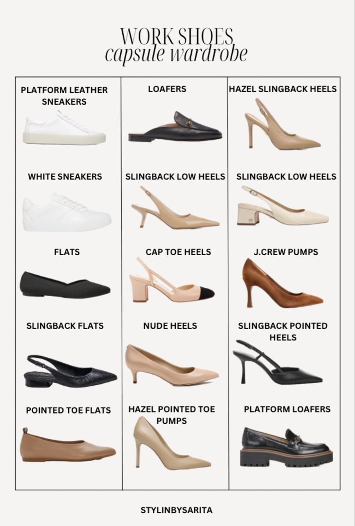 Cute Women's Work Shoes