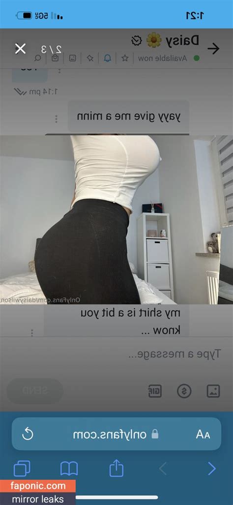 Daisy Wilson Nude Onlyfans