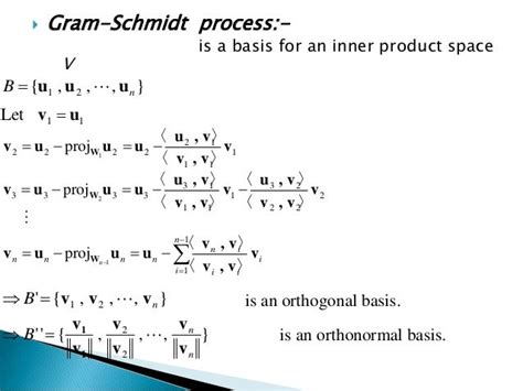 Gram Schmidt Process Calculator Orthogonal Vectors
