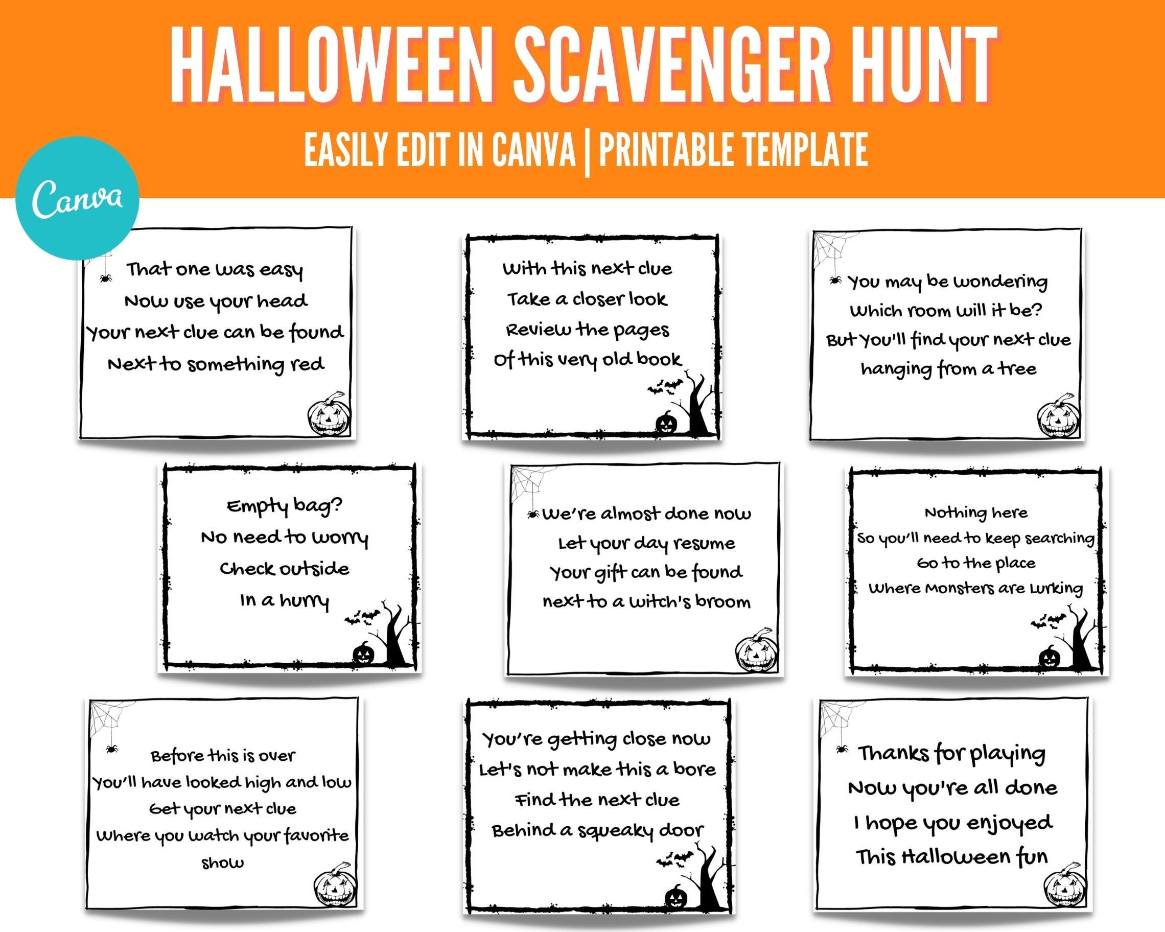 Spooky Halloween Scavenger Hunt Fun Spooky Halloween Scavenger Hunt Fun