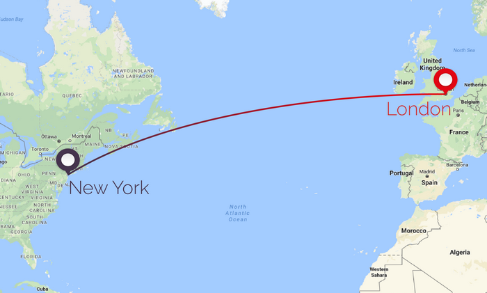 How Many Miles Is London To New York How Many Miles Is London To New York