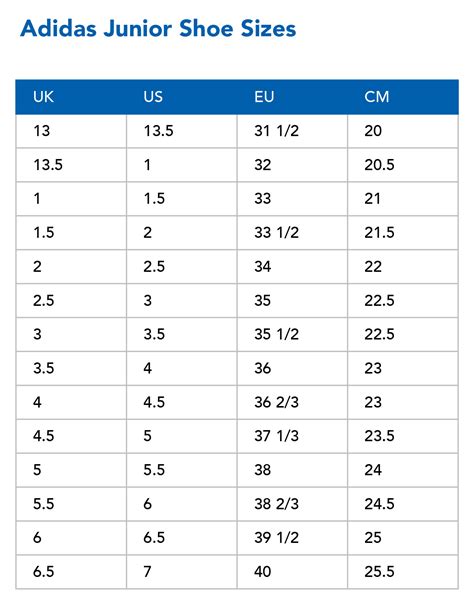 5 Junior Shoe Sizes