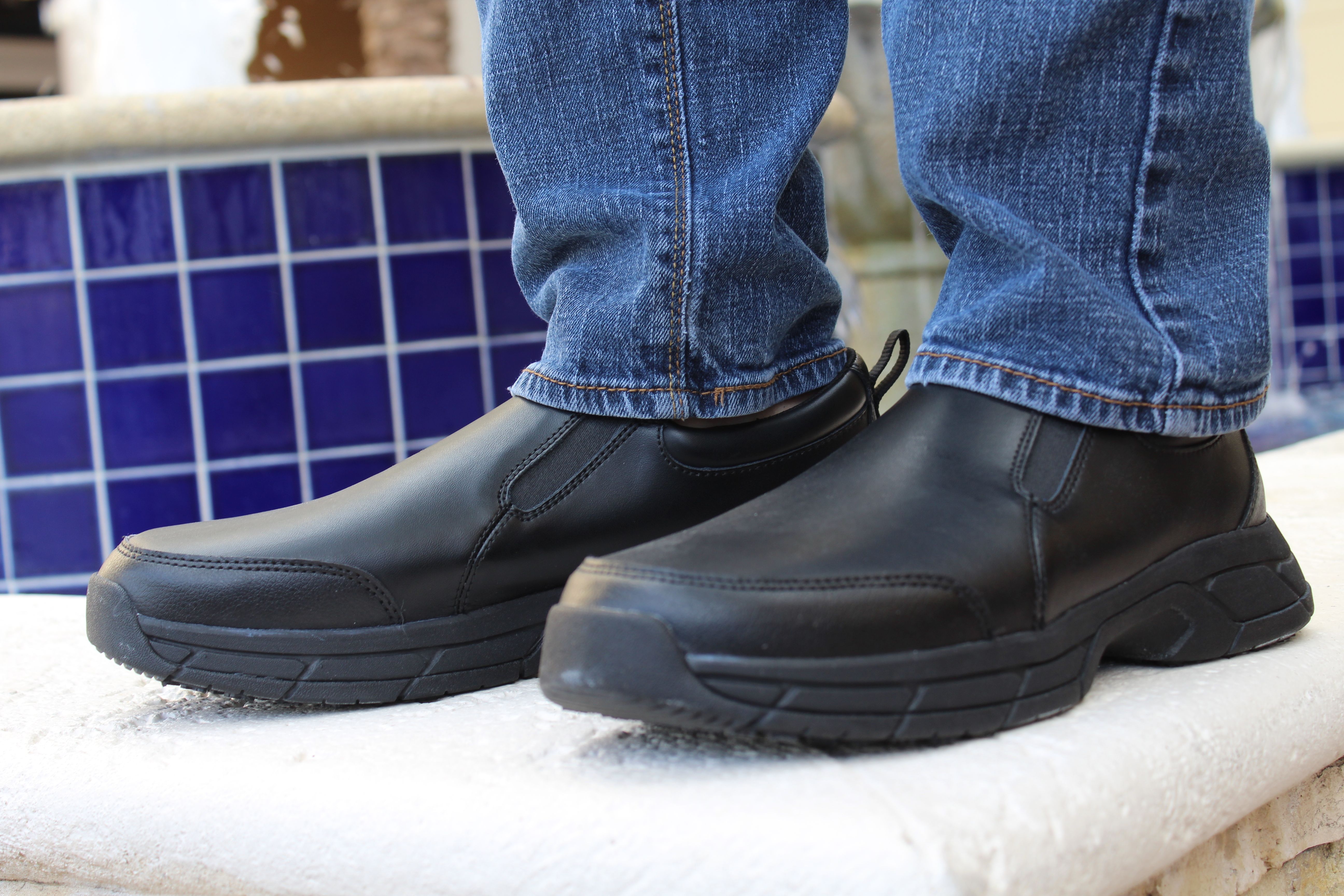 Laceless Work Shoes for Comfort