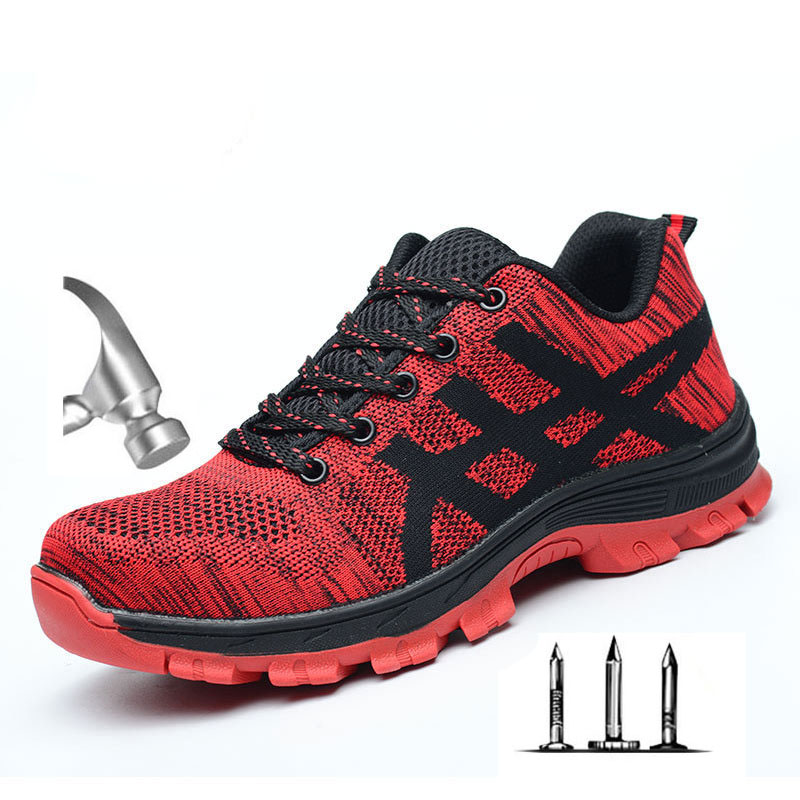Men S Outdoor Breathable Mesh Anti Slip Steel Toe Anti Smash Protective Men S Outdoor Breathable Mesh Anti Slip Steel Toe Anti Smash Protective