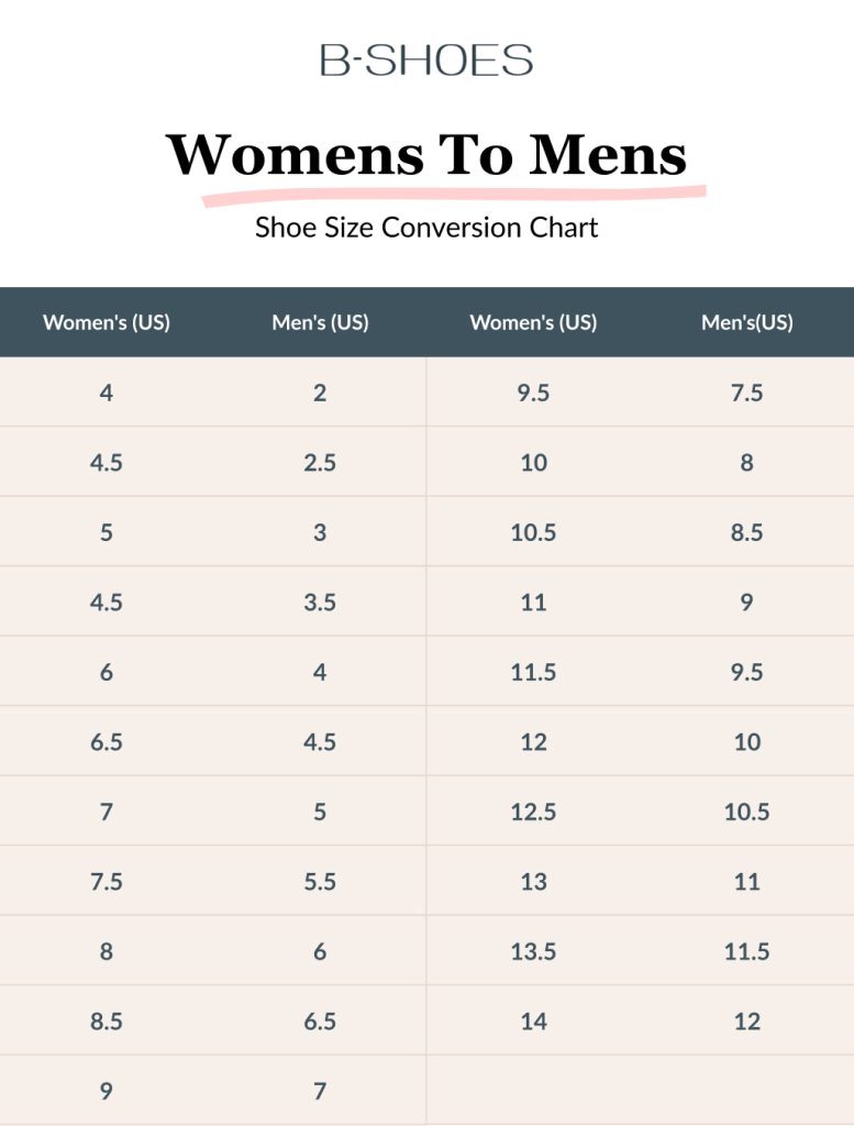 Mens 11.5 to Womens Shoe Size Conversion