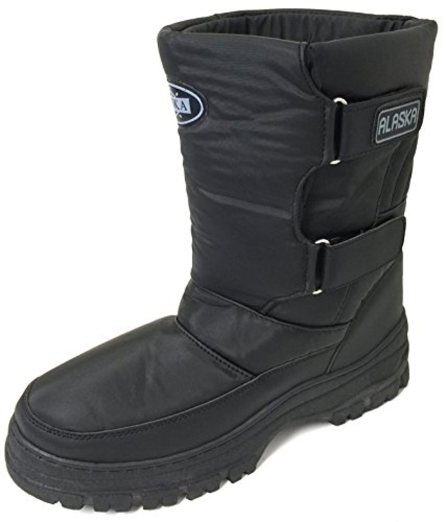 Mens Black Snow Boots For Winter