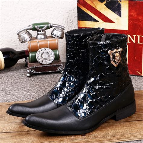Mens Leather Dress Boots Style