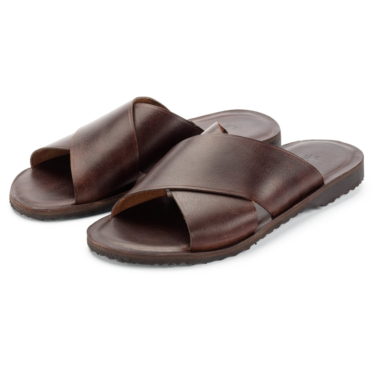 Leather Men's Slides