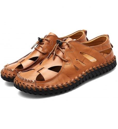Mens Summer Leather Size Plus Closed Toe Slip On Outdoor Fisherman Mens Summer Leather Size Plus Closed Toe Slip On Outdoor Fisherman