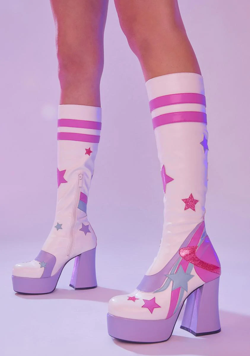 Go Go Boots on Platform