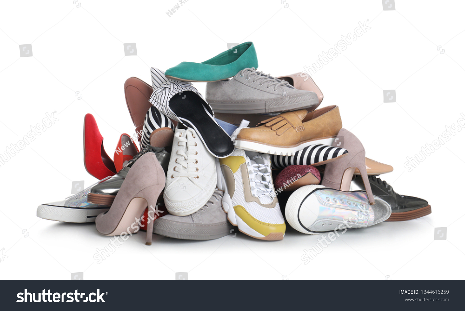 Shoes in a Pile Organization Tips