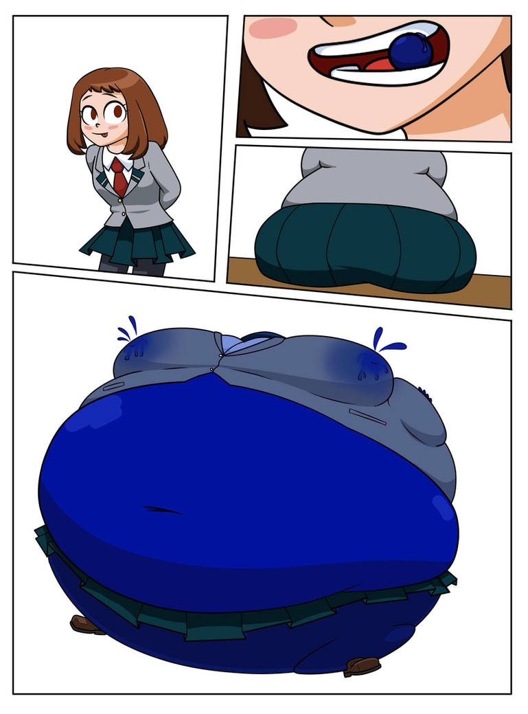 Uraraka Ochako Blueberry Inflation Not Mine By Umbreon1280 On Deviantart Uraraka Ochako Blueberry Inflation Not Mine By Umbreon1280 On Deviantart