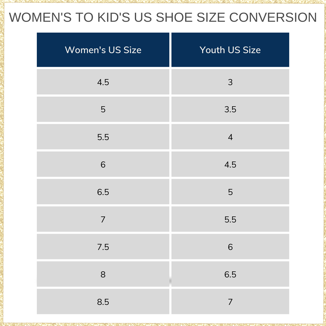 Youth to Women's Clothing Sizes